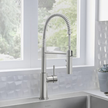 Blanco Catris Semi-Pro Pull-Down Dual-Spray Kitchen Faucet 1.5 GPM - PVD Steel - Image 2
