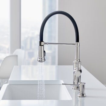 Blanco Empressa Semi-Pro Pull-Down Dual-Spray Kitchen Faucet 1.5 GPM - Chrome - Image 2