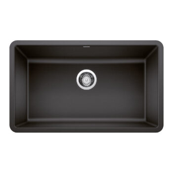 Blanco Precis SILGRANIT 30" Single Bowl Undermount Kitchen Sink - Anthracite