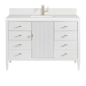 Myrrin 48" Single Vanity, Bright White