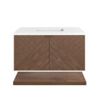 Marcello 36" Single Vanity, Chestnut