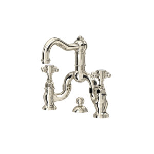 ROHL Acqui® Bridge Lavatory Faucet In Polished Nickel