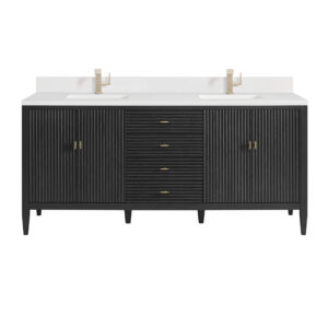 Myrrin 72" Double Vanity, Carbon Oak