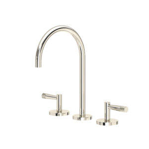ROHL Amahle™ Widespread Lavatory Faucet With C-Spout In Polished Nickel