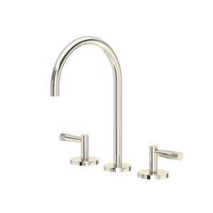 ROHL Amahle™ Widespread Lavatory Faucet With C-Spout In Polished Nickel