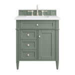 Brittany 30" Single Vanity, Smokey Celadon