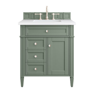 Brittany 30″ Single Vanity, Smokey Celadon