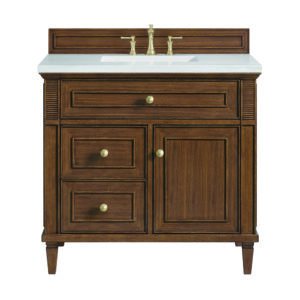 Lorelai 36" Single Vanity, Mid-Century Walnut
