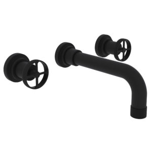 ROHL Campo™ Wall Mount Lavatory Faucet Trim In Matte Black