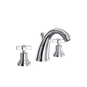 ROHL Lombardia® Widespread Lavatory Faucet With C-Spout In Polished Chrome