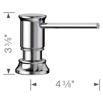 Blanco Empressa Soap Dispenser - Chrome - Image 6