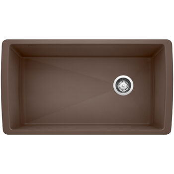 Blanco Diamond SILGRANIT 33" Super Single Undermount Kitchen Sink - Café