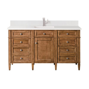 Brittany 60" Single Vanity, Saddle Brown