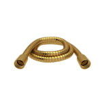 Riobel 150 cm (59") double interlock flexible hose, swivel and 2 check valves In Brushed Gold