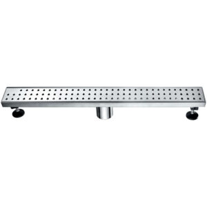 Dawn® Nile River Series – Linear Shower Drain 24″L In Polished satin