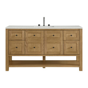 Breckenridge 60" Single Vanity, Light Natural Oak