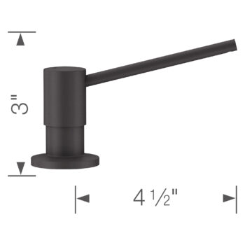 Blanco Torre Soap Dispenser - Cinder - Image 3