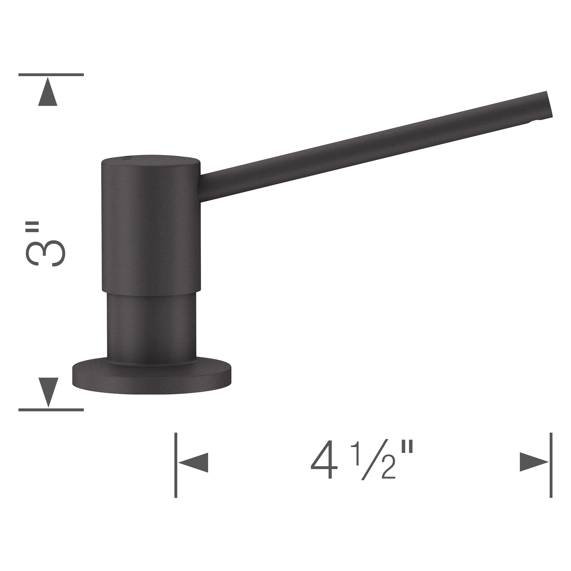 Blanco Torre Soap Dispenser - Cinder - Image 3