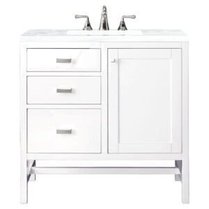 Addison 36" Single Vanity, Glossy White