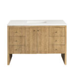 Hudson 48" Single Vanity, Light Natural Oak