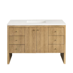 Hudson 48″ Single Vanity, Light Natural Oak