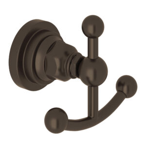 ROHL San Giovanni™ Double Robe Hook In Tuscan Brass