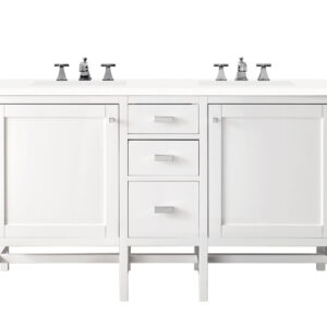 Addison 60″ Double Vanity, Glossy White