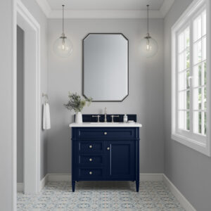 Brittany 36″ Single Vanity, Victory Blue