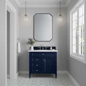 Brittany 36″ Single Vanity, Victory Blue