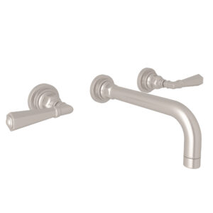 ROHL San Giovanni™ Wall Mount Lavatory Faucet Trim In Satin Nickel