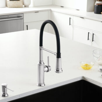 Blanco Empressa Semi-Pro Pull-Down Dual-Spray Kitchen Faucet 1.5 GPM - PVD Steel - Image 2