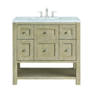 Breckenridge 36" Single Vanity, Whitewashed Oak