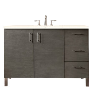 Metropolitan 48" Single Vanity, Silver Oak