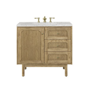 Laurent 36" Single Vanity, Light Natural Oak