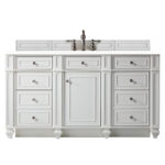 Bristol 60" Single Vanity, Bright White