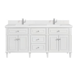 Lorelai 72" Double Vanity, Bright White