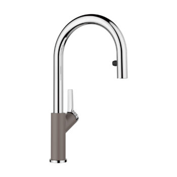 Blanco Urbena Pull-Down Dual-Spray Kitchen Faucet 1.5 GPM - Chrome/Volcano Gray