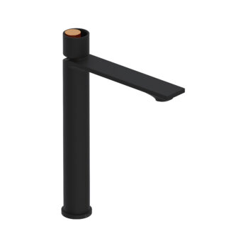 ROHL Eclissi™ Single Handle Tall Lavatory Faucet In Matte Black/Satin Gold