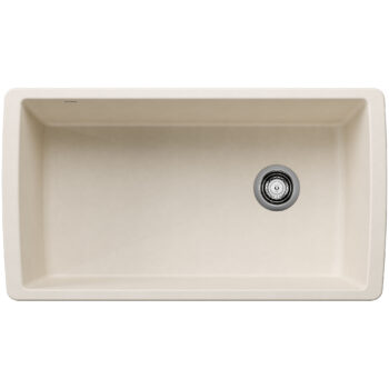Blanco Diamond SILGRANIT 33" Super Single Undermount Kitchen Sink - Soft White