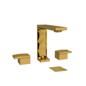 Riobel Reflet™ Widespread Lavatory Faucet In Brushed Gold