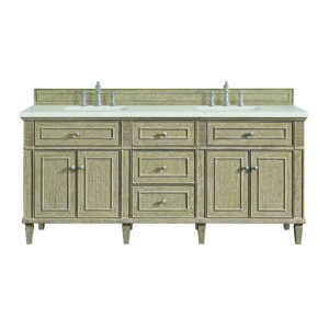 Lorelai 72" Double Vanity, Whitewashed Oak