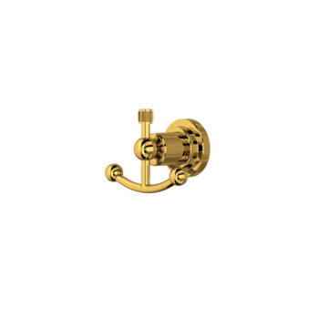 ROHL Campo™ Double Robe Hook In Unlacquered Brass