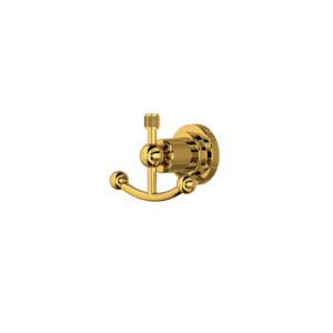 ROHL Campo™ Double Robe Hook In Unlacquered Brass