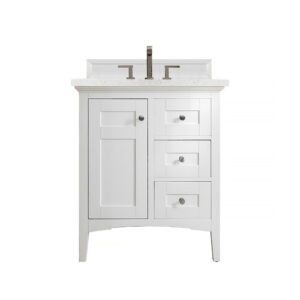 Palisades 30" Single Vanity, Bright White