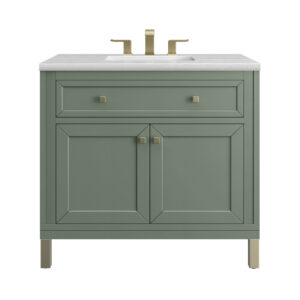 Chicago 36" Single Vanity, Smokey Celadon