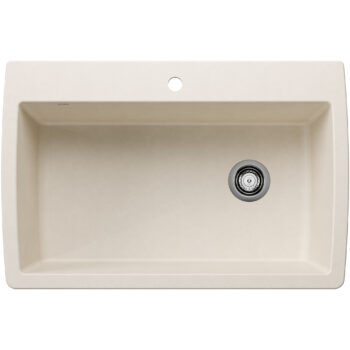 Blanco Diamond SILGRANIT 33.5" Super Single Dual Mount Kitchen Sink - Soft White