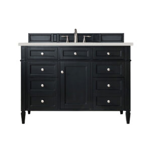 Brittany 48" Single Vanity, Black Onyx