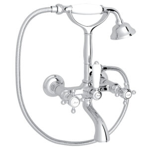 ROHL Exposed Wall Mount Tub Filler In Polished Chrome