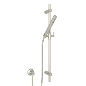 ROHL Handshower Set With 30″ Slide Bar and Single Function Handshower In Polished Nickel