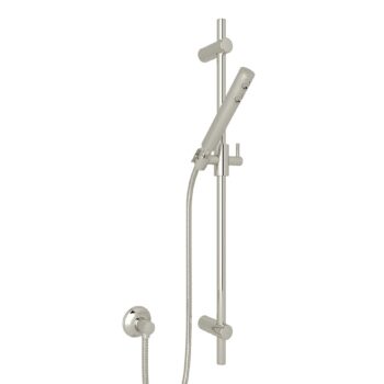 ROHL Handshower Set With 30" Slide Bar and Single Function Handshower In Polished Nickel